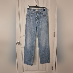 Citizens Of Humanity Flavie High Rise Wide Leg Denim Jeans Sz 24